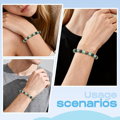 🔥Bracelet d’attraction de l’argent avec aventurine verte et œil-de-tigre