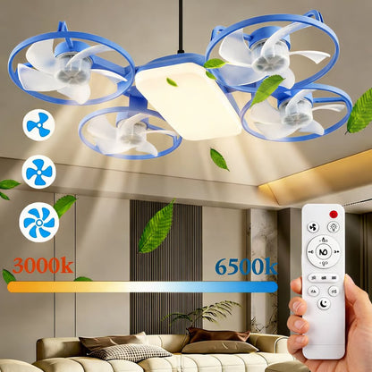 💡Plafonnier ventilateur LED inspiré des drones