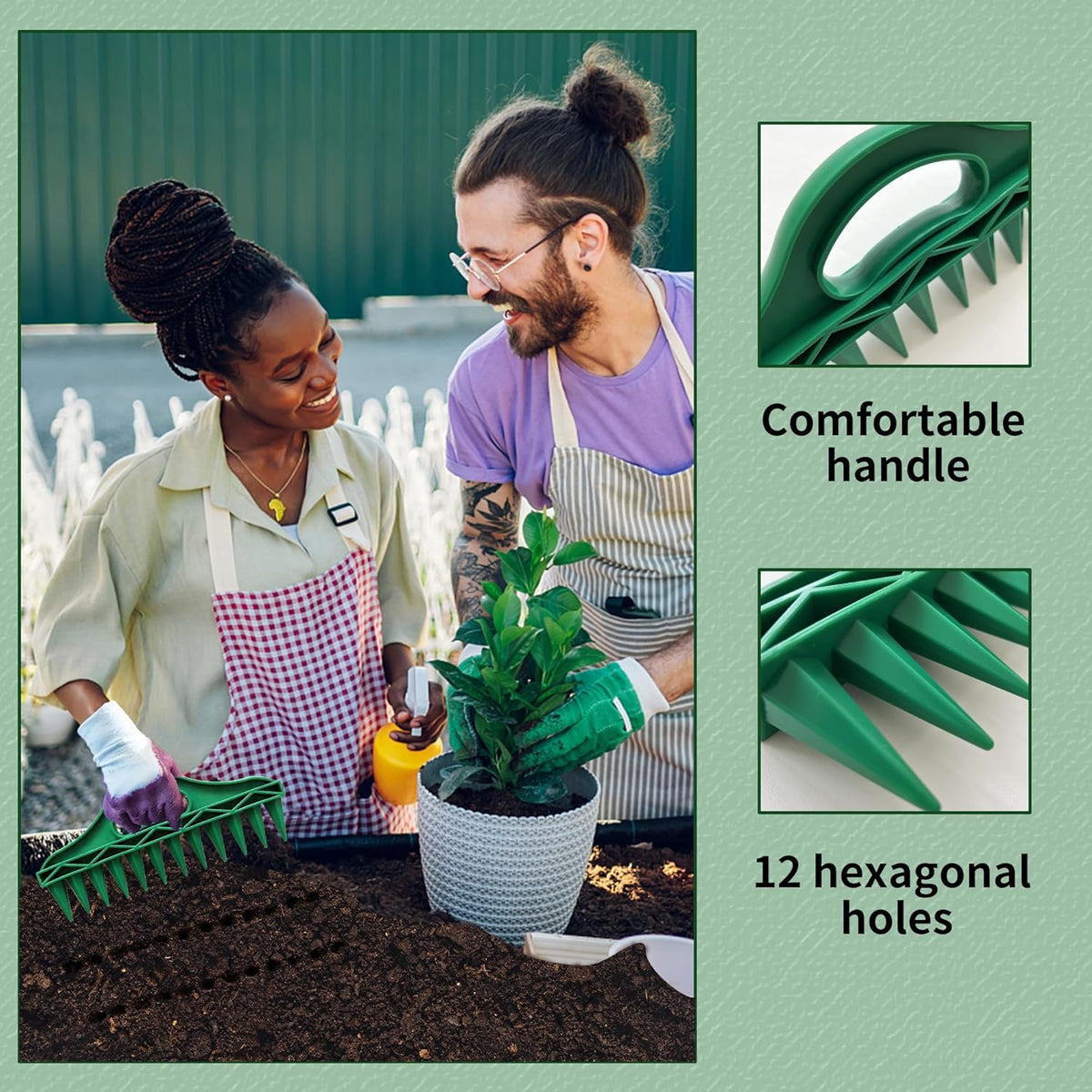 🌱 Transformez votre jardin - ✨Semoir professionnel pour jardin – Outil de plantation de graines sans effort