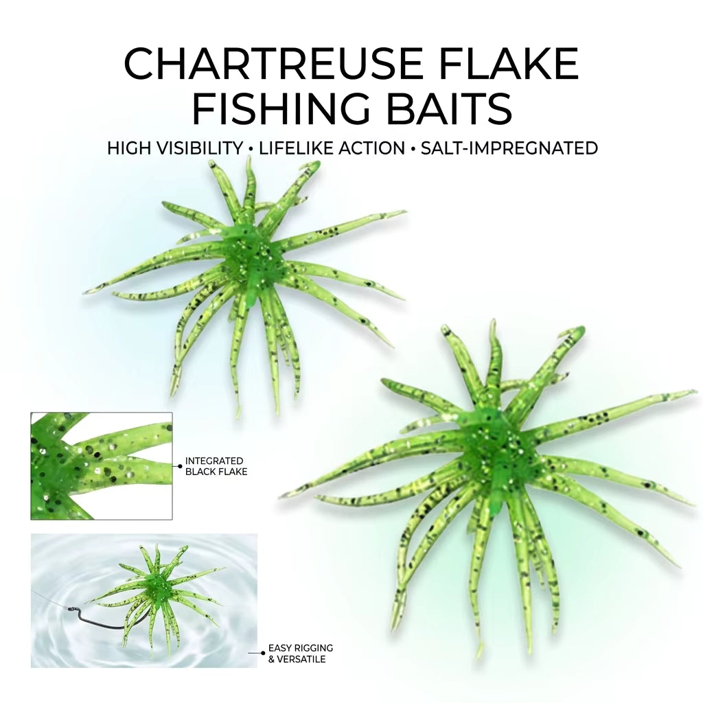 20 pièces d’appâts en forme de dés avec créatures pour la pêche du bar
