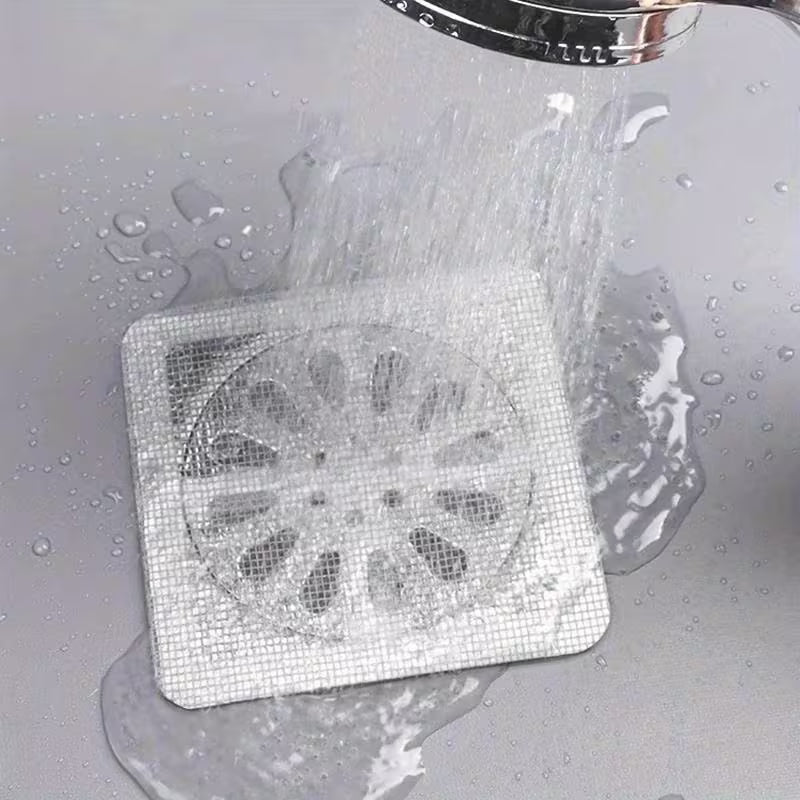 🚿 80 feuilles jetables de ramassage de cheveux pour siphon de salle de bains