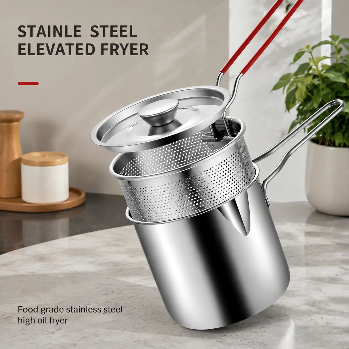 ⚡Friteuse en acier inoxydable