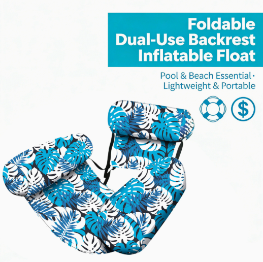 🌴 Hamac gonflable pour piscine | Chaise longue en forme de selle pour se détendre en été ✨