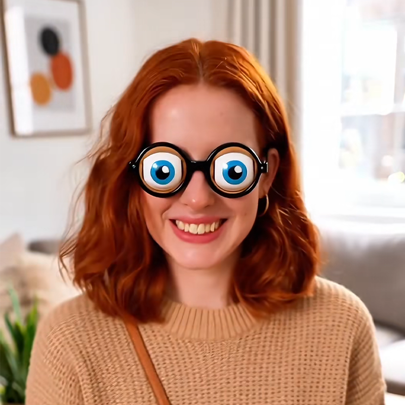 Vente flash : -50 % 🔥 Lunettes rigolotes à œil clignant