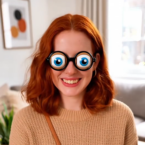 Vente flash : -50 % 🔥 Lunettes rigolotes à œil clignant