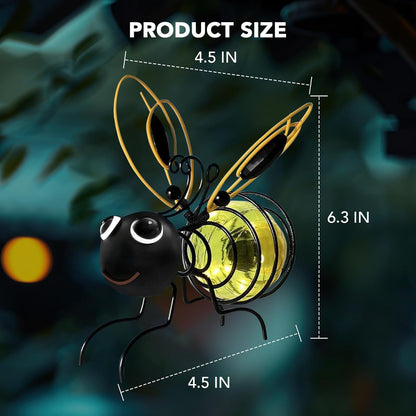 🔥Lampe solaire d’extérieur à suspendre en forme d’abeille