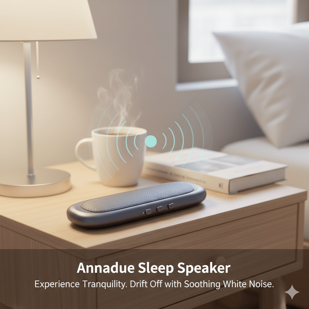 Haut-parleurs sous l’oreiller pour dormir en Bluetooth, technologie à conduction osseuse, générateur de bruit blanc 3D, contrôle du volume et minuterie, adaptés aux personnes dormant sur le côté