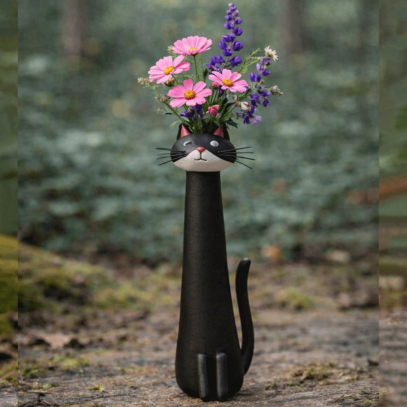 🔥DERNIER JOUR : -57 % sur ce vase chat original fabriqué à la main 😻