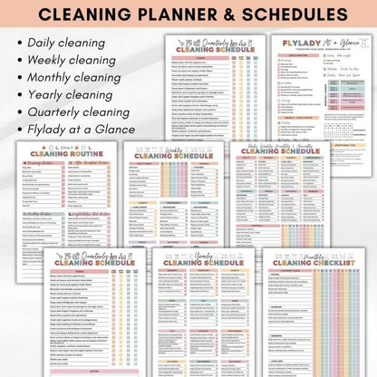 Dernier jour de la promotion -59 % ! ⏰ Kit de nettoyage et d'organisation pour TDAH - Planificateur de tâches ménagères