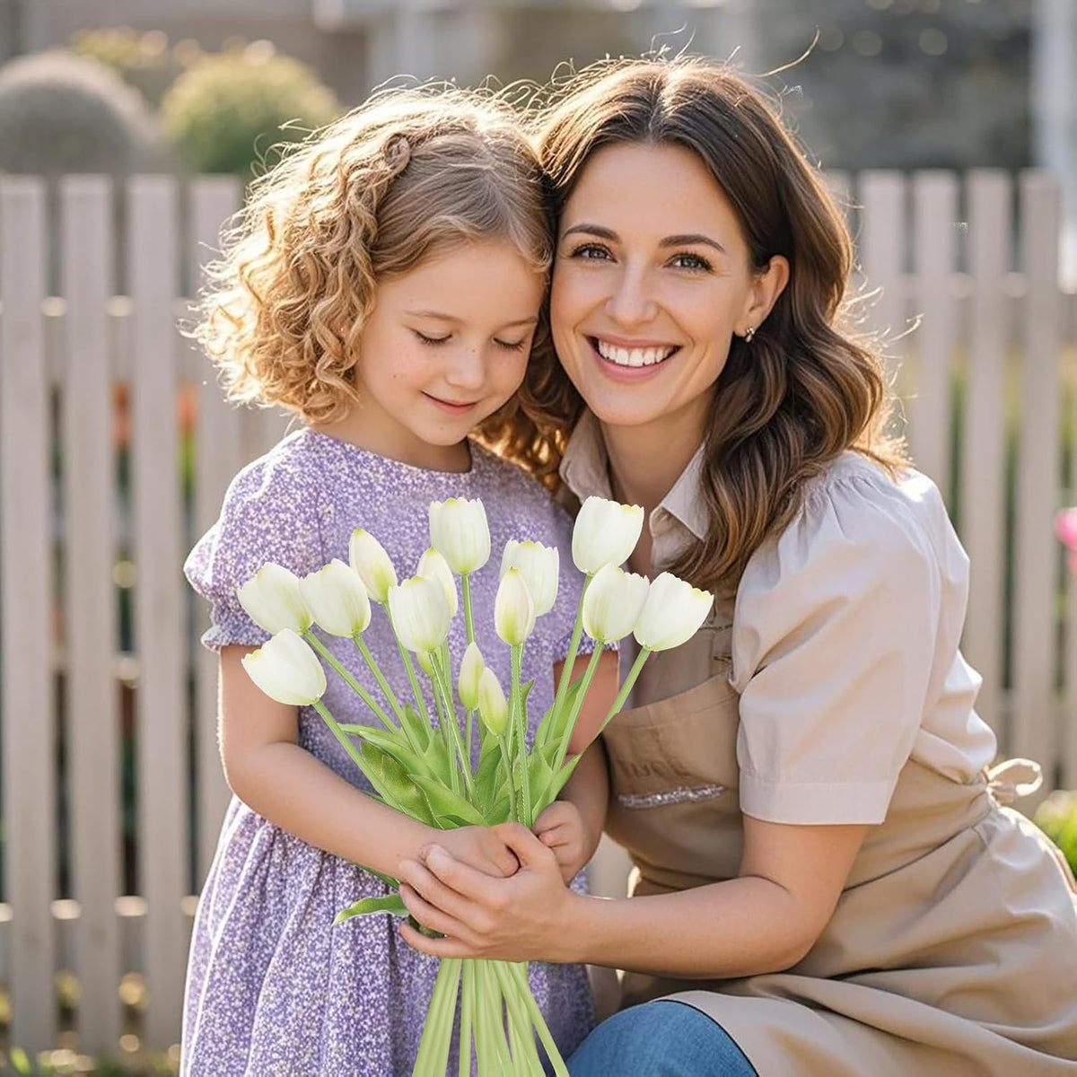 15 fleurs de tulipes artificielles🌸☀️