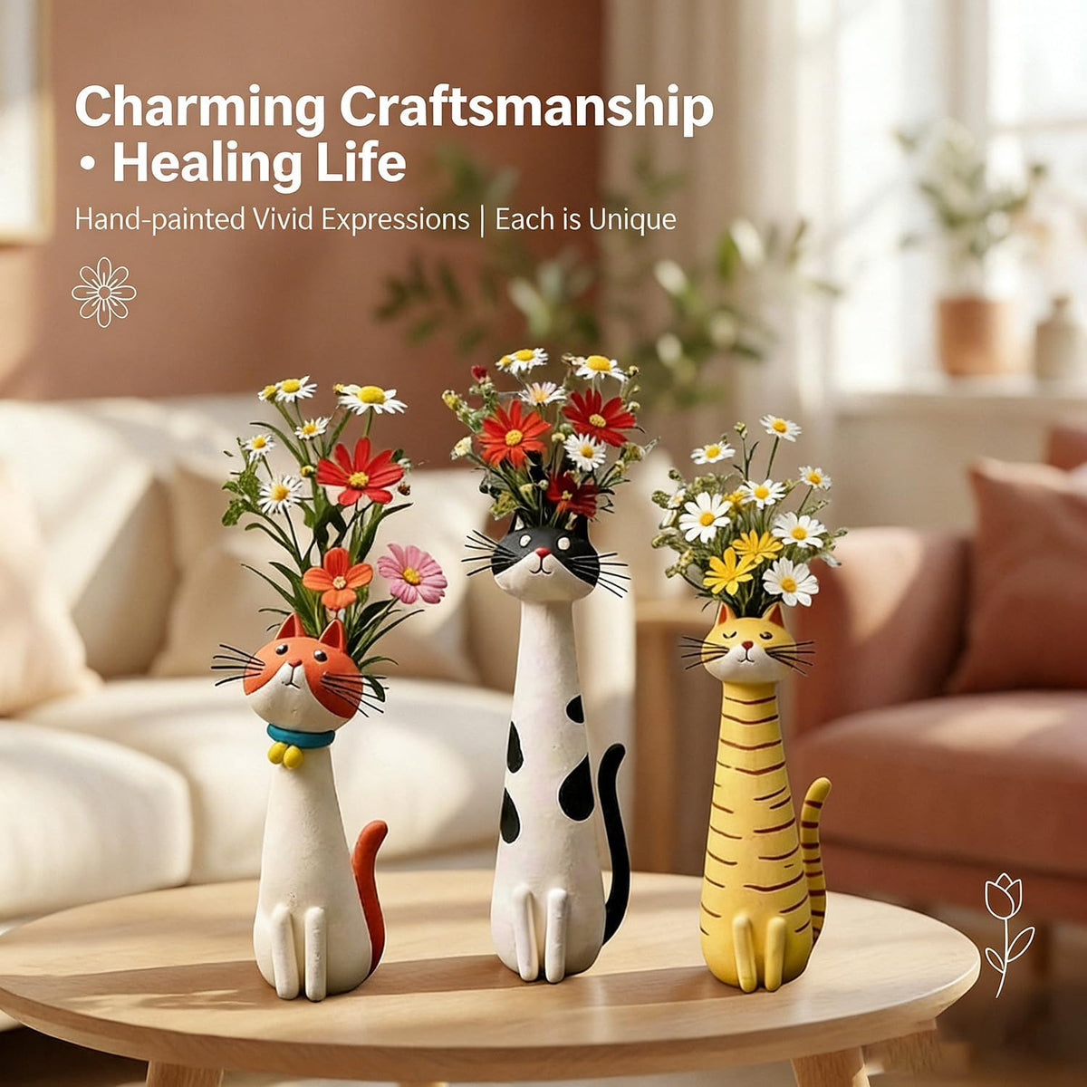 🔥DERNIER JOUR : -57 % sur ce vase chat original fabriqué à la main 😻