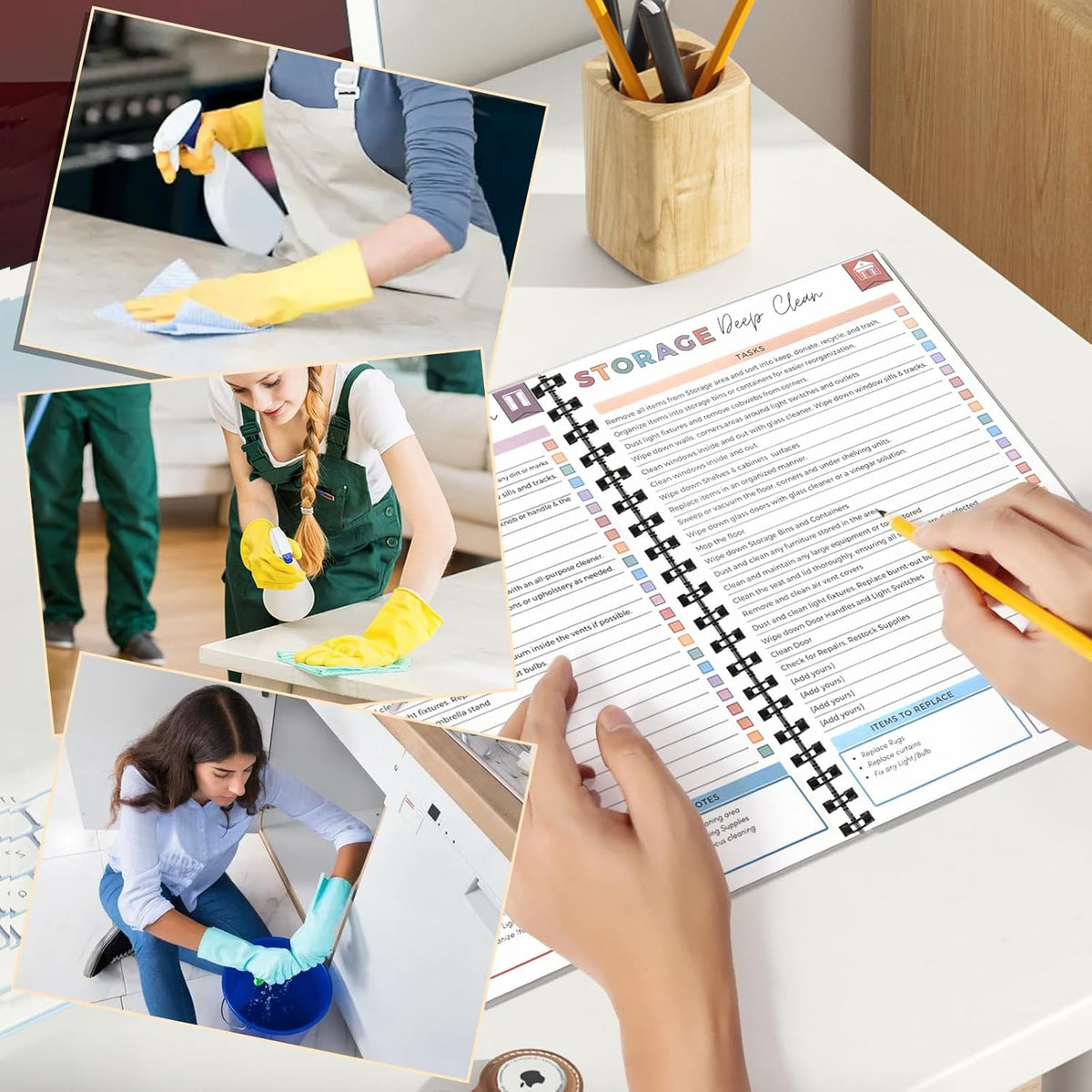 Dernier jour de la promotion -59 % ! ⏰ Kit de nettoyage et d'organisation pour TDAH - Planificateur de tâches ménagères