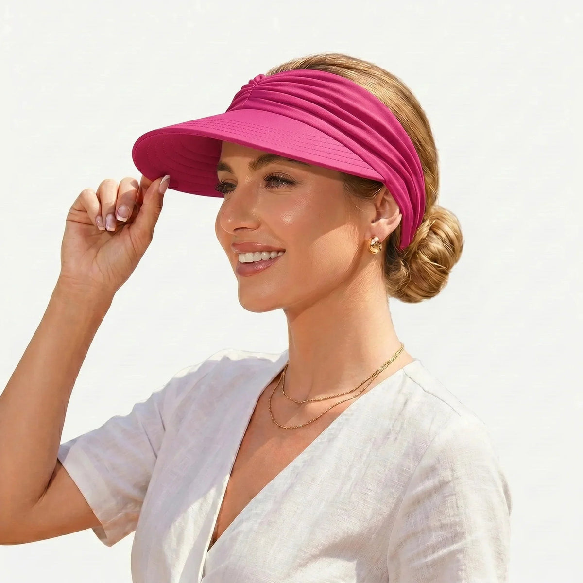 🔥 Vente flash d'été : -50 % 💕👒 Visière anti-UV 50+ avec maintien pour queue de cheval