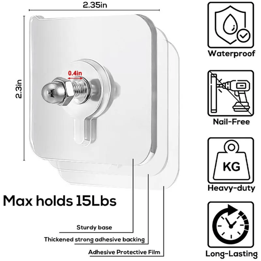 🔥Limited Time 49% Off✨⚡10 Pcs Self Adhesive Wall Hooks