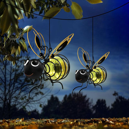 🔥Lampe solaire d’extérieur à suspendre en forme d’abeille