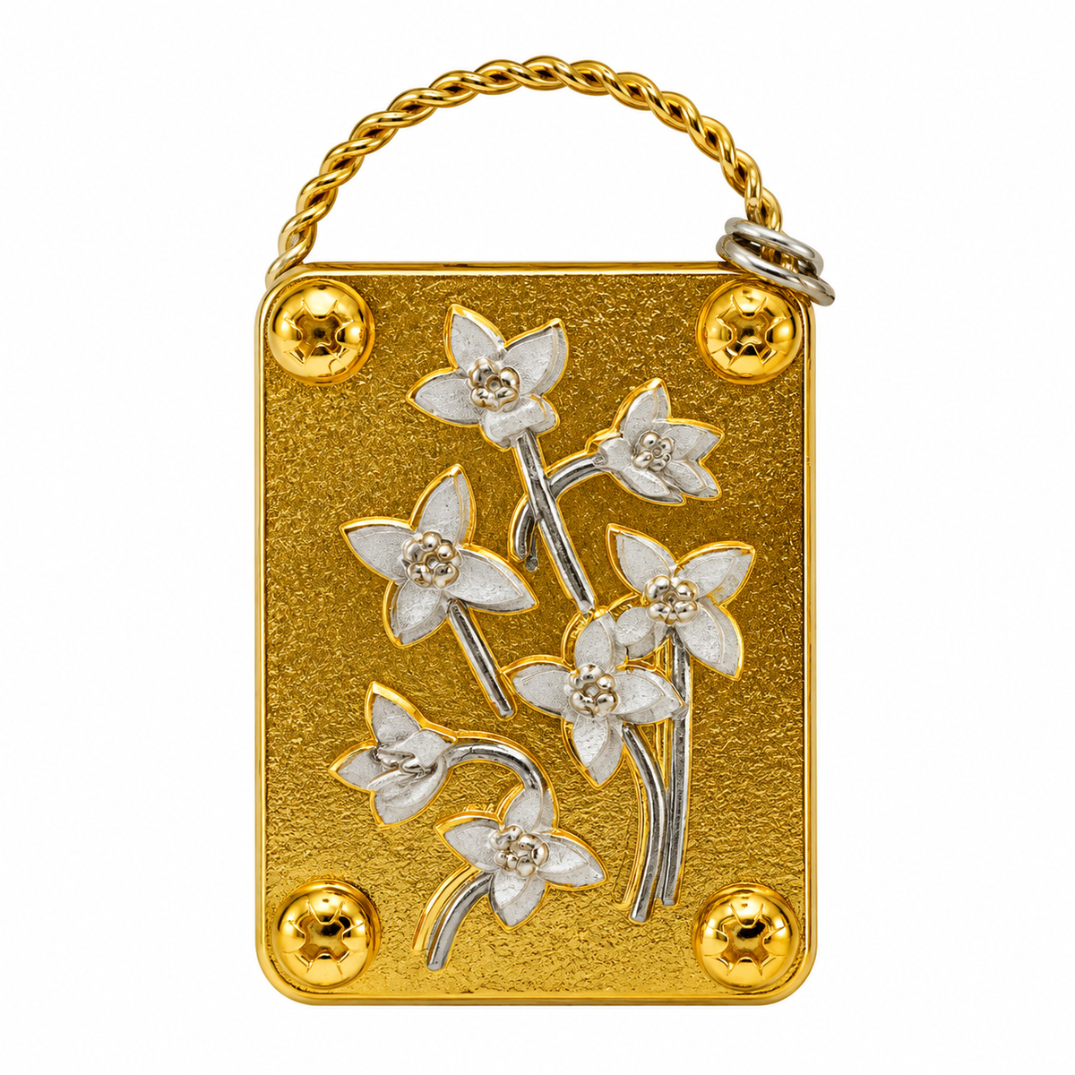 🌸 Mini presse à fleurs en laiton – Souvenirs botaniques à la taille de votre poche