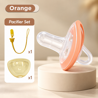 🍼 Tétine pour bébé en silicone effet sein – Design doux et flexible pour apaiser les bébés allaités
