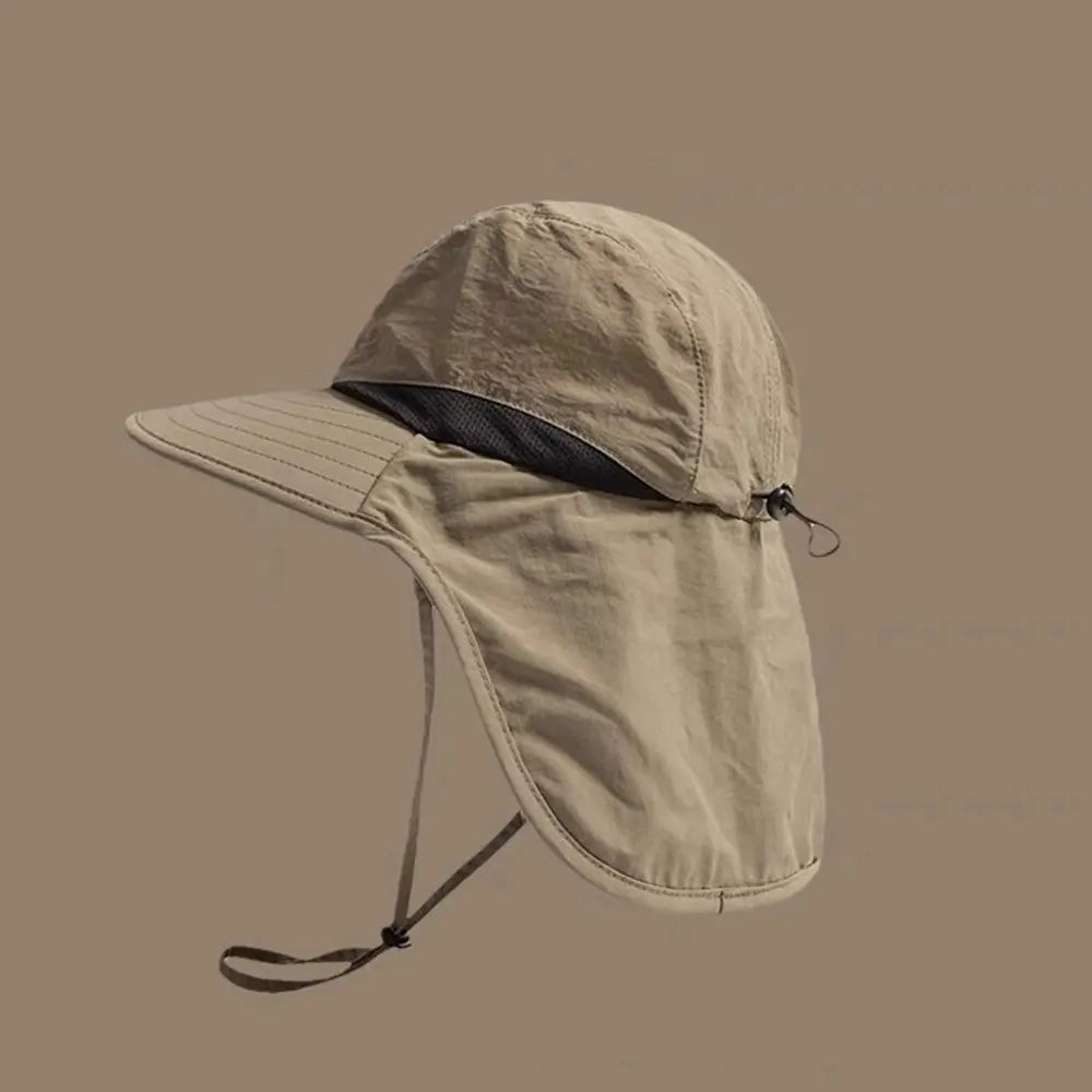 Chapeau de protection solaire d'extérieur - Chapeau de pêcheur d'été unisexe avec protège-nuque | Résistant aux UV, style parent-enfant |Idéal pour le camping et la randonnée