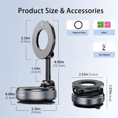 Support de téléphone magnétique rotatif à 360° pour voiture