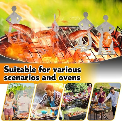 🍖Farceur de plein air Support à saucisses pour barbecue en acier inoxydable - 1 acheté, 1 offert