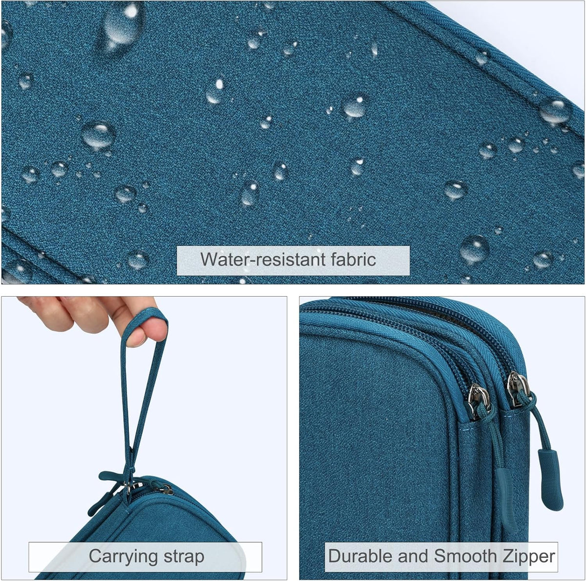 🔥Ne le manquez pas🔥Pochette de rangement pour câbles de voyage, sac de rangement tout-en-un à double couche pour cordons