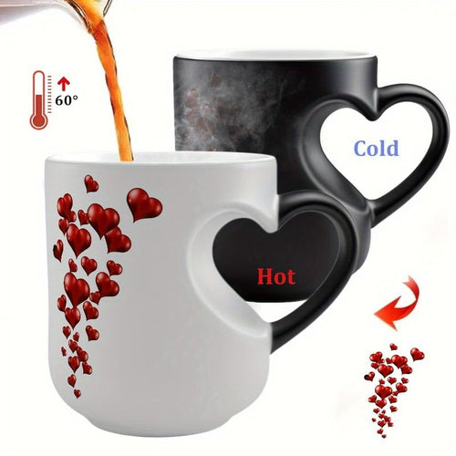 🔥Offre limitée : -52 %✨Mug magique en céramique en forme de cœur qui change de couleur