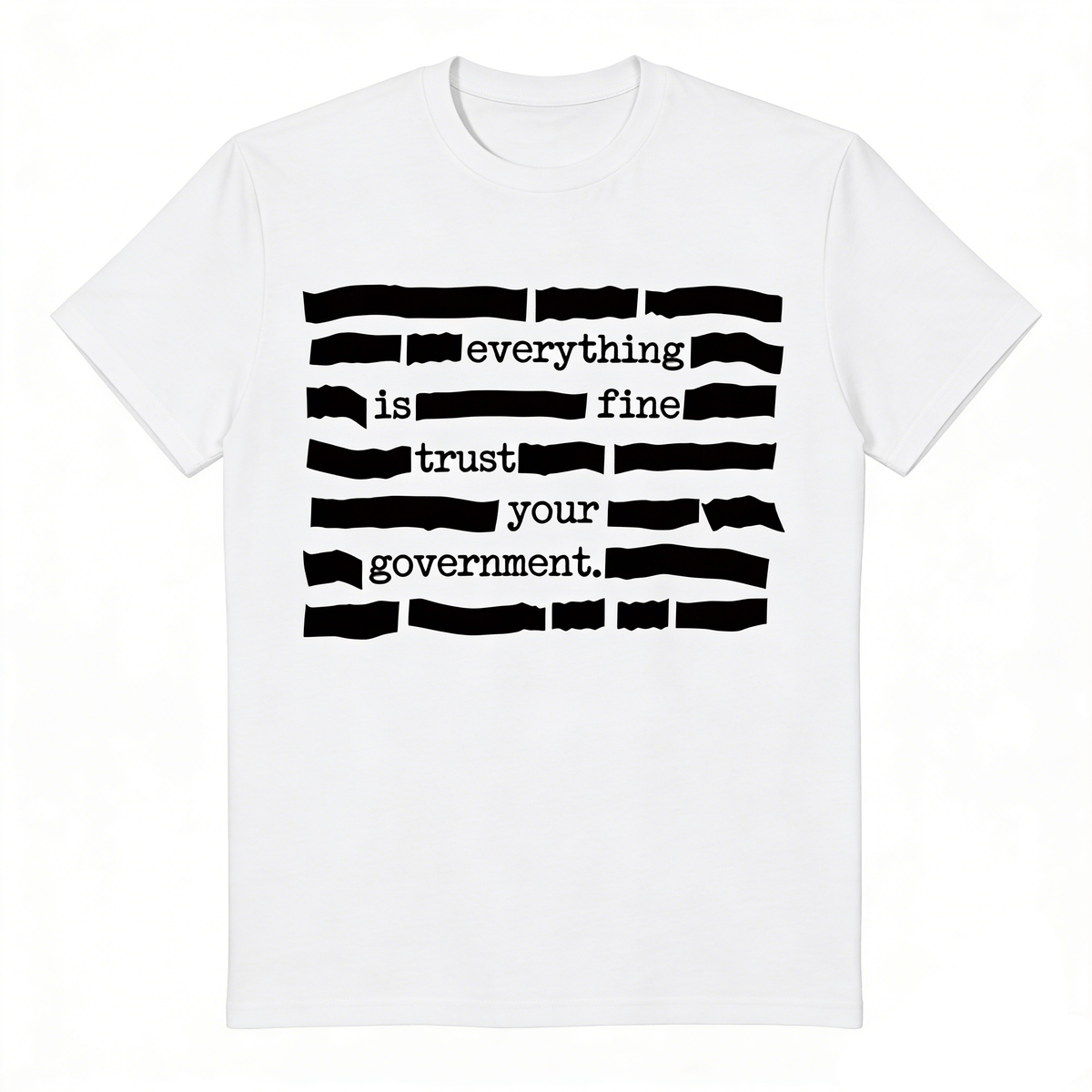 🏆Vente flash⚡ PLUS DE 30 000 VENDUS ! T-shirt « Tout va bien, faites confiance à votre gouvernement »