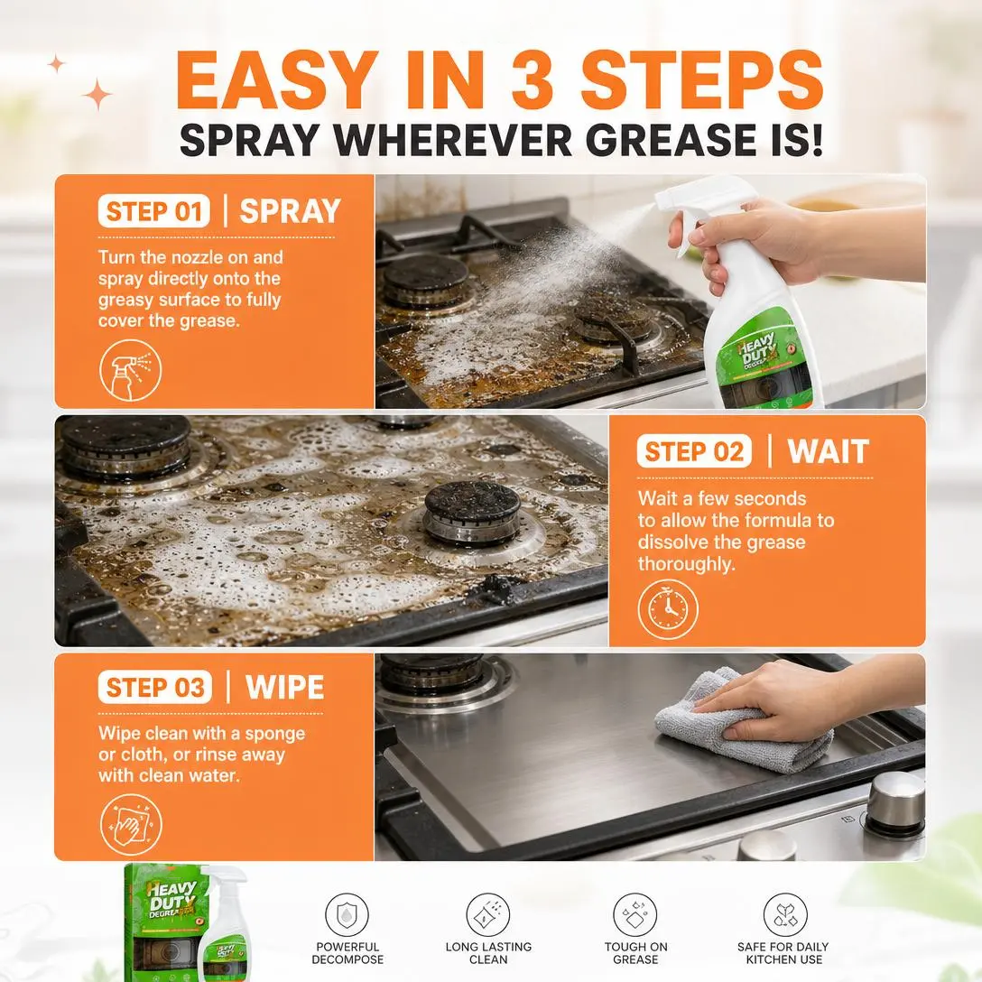 Dégraissant cuisine ultra-puissant en spray