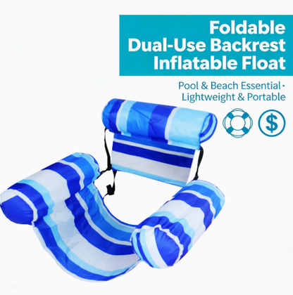 🌴 Hamac gonflable pour piscine | Chaise longue en forme de selle pour se détendre en été ✨