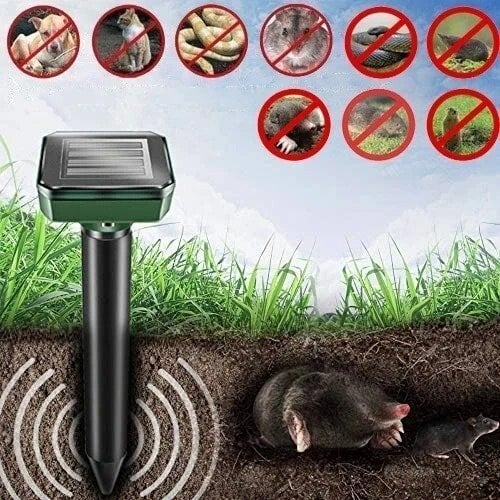🌱🏡Répulsif solaire pour souris, taupes, serpents et rongeurs nuisibles