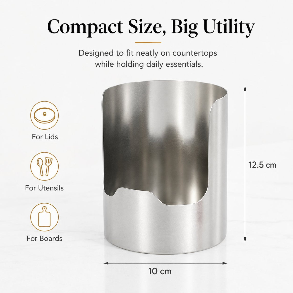 🍳Promotion à durée limitée : -50 % sur le support de couvercles en acier inoxydable | Organisateur de cuisine multifonction pour couvercles, planches à découper et ustensiles