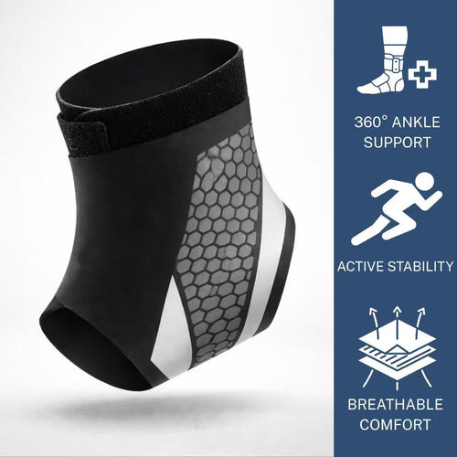 Attelle de cheville à compression réglable – Maintien léger pour le sport et le quotidien