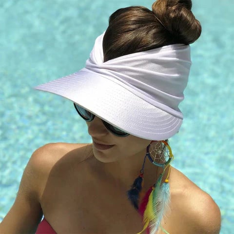 🔥 Vente flash d'été : -50 % 💕👒 Visière anti-UV 50+ avec maintien pour queue de cheval