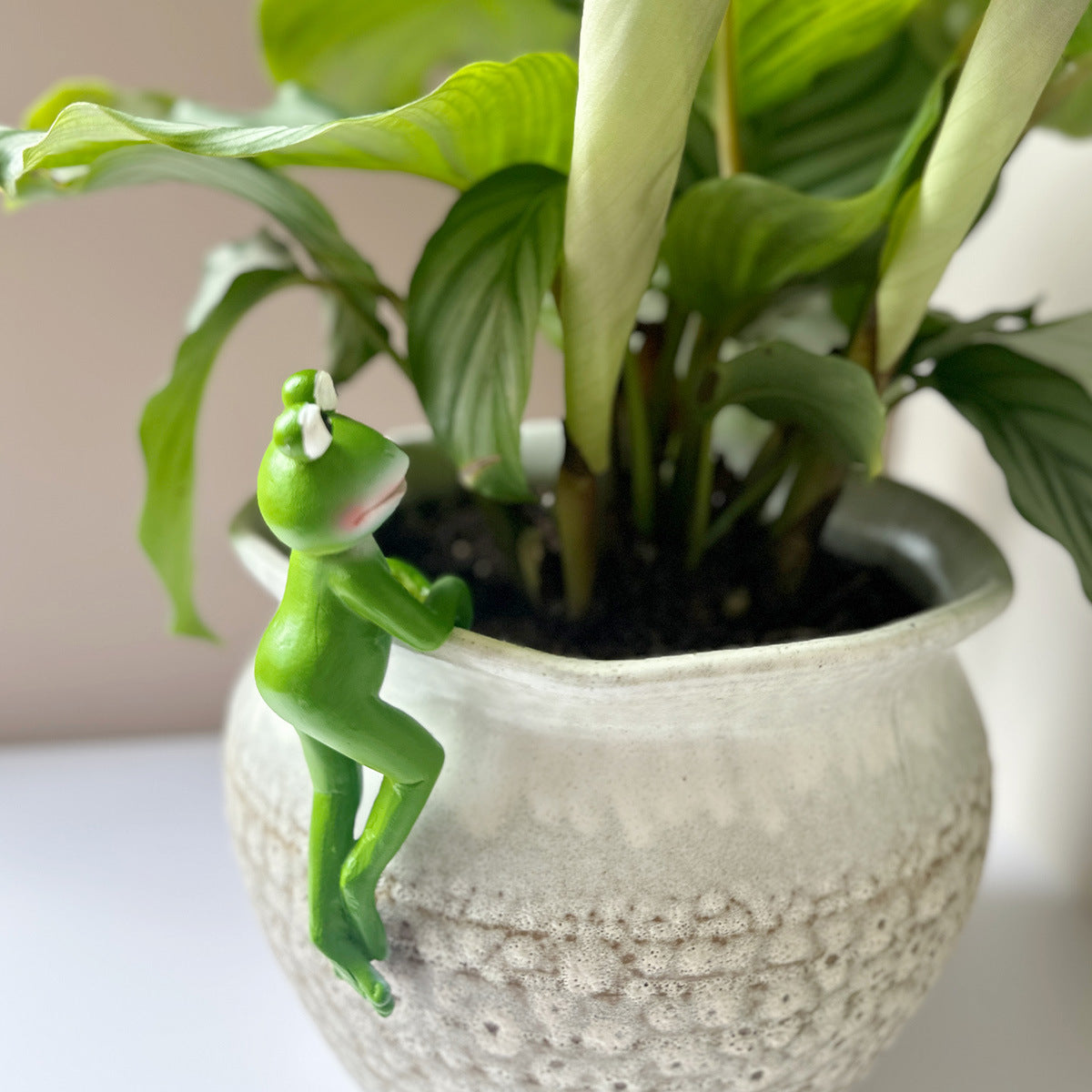 🏆Vente flash⚡Plus de 50 000 VENDUES ! Presque épuisé -✨Figurines de grenouilles en résine, décoration pour jardinière🐸🌿
