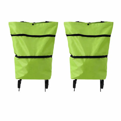 🛒 Sac chariot pliable pour courses – Le sac de courses à roulettes qui préserve votre dos