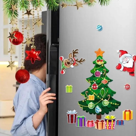 🎄 Aimants de réfrigérateur de Noël – Décoration festive DIY pour frigo