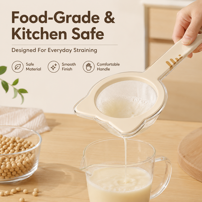 🐱 Passoire à maille fine oreilles de chat – Filtre de cuisine polyvalent pour café, thé et farine