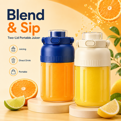 Presse-agrumes et mixeur électrique portable 800 ml – Jus frais, smoothies et shakes où que vous soyez