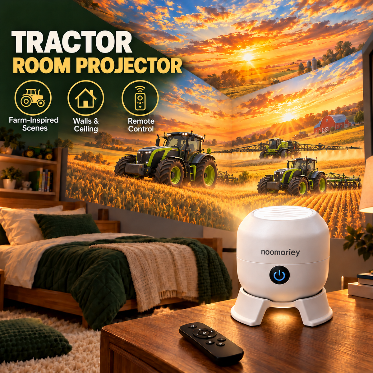 Turn Any Room Into a Giant Farm Adventure! 🚜🌾 Tractor Projector