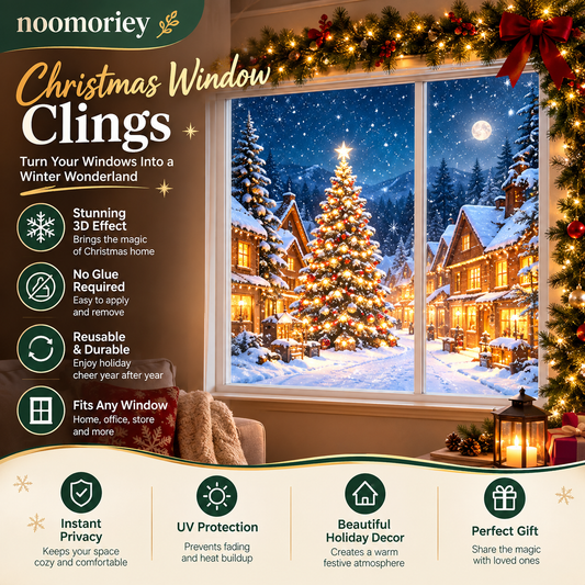 Transformez n'importe quelle fenêtre en une scène de Noël magique ! ✨🎄 Décoration virtuelle des fêtes à distance