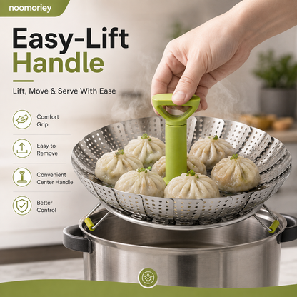 Panier vapeur pour légumes en acier inoxydable, panier vapeur pour marmite 🥦