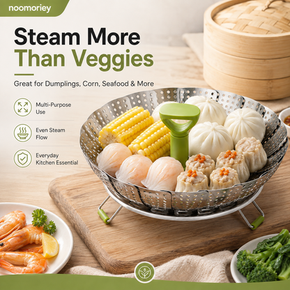 Panier vapeur pour légumes en acier inoxydable, panier vapeur pour marmite 🥦