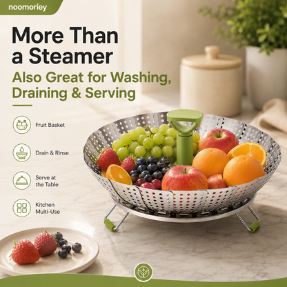 Panier vapeur pour légumes en acier inoxydable, panier vapeur pour marmite 🥦