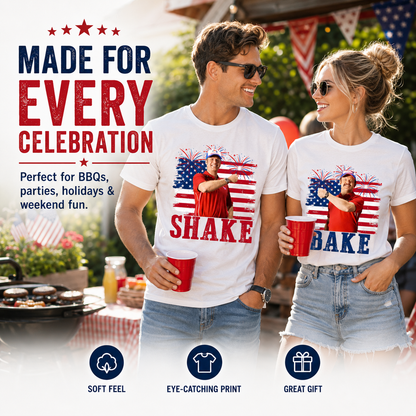 Shake and Bake 4th Of July T-Shirt, Funny Couples Fourth Of July Shirt, Independence Day Tees, Unisex Clothing