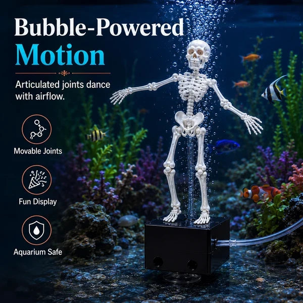 Bulleur d'aquarium squelette dansant
