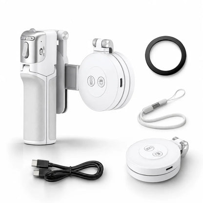 📸 4-in-1 Magnetic Phone Camera Grip – Selfie Stick, Tripod & Zoom Control