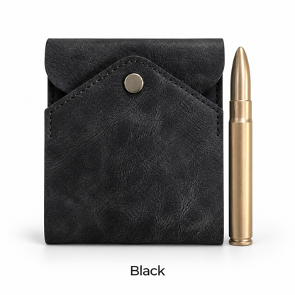 Portefeuille en cuir vintage fait main avec emplacement pour stylo