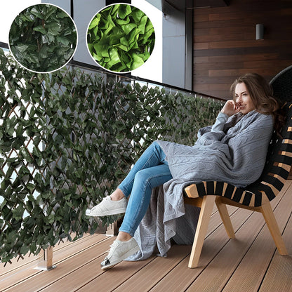 Clôture brise-vue extensible artificielle