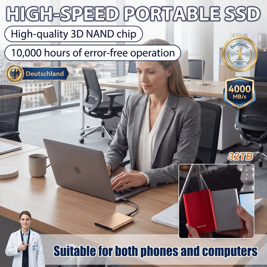🔥50% OFF ✅High-speed portable solid-state drive (SSD)!!!