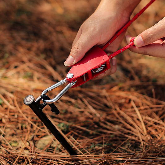 🔥Portable Adjustable Fix Tent High Strength Fast Release Pulley Camping Rope